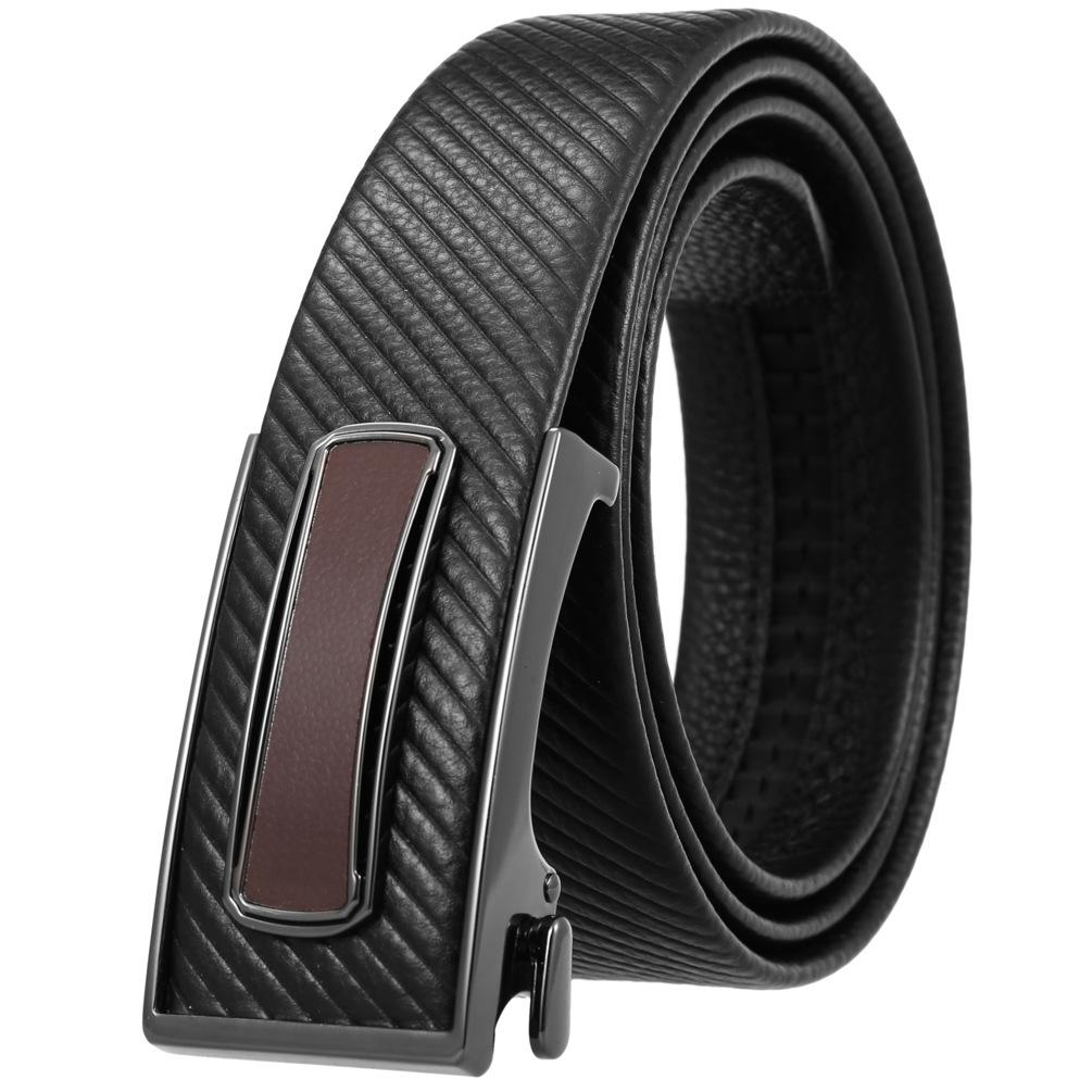 Ceinture tendance en cuir de vachette pleine fleur, boucle intérieure ceinture homme Ly36-23018-5