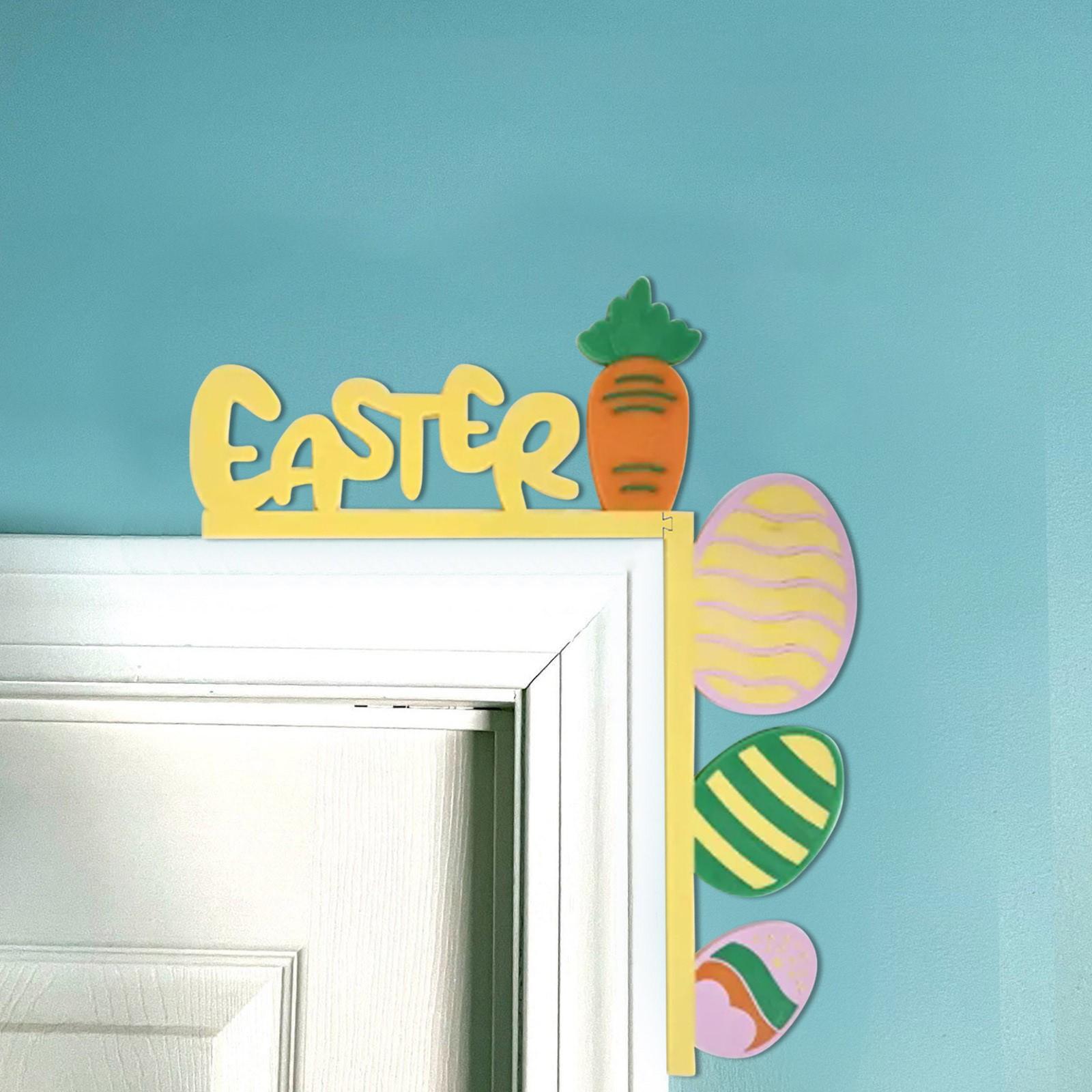 

Радостный пасхальный уголок, полный детского очарования, с деревянными украшениями, вдохновленными пасхальными элементами, добавит весенней энергии дверному проему вашего дома! One Size