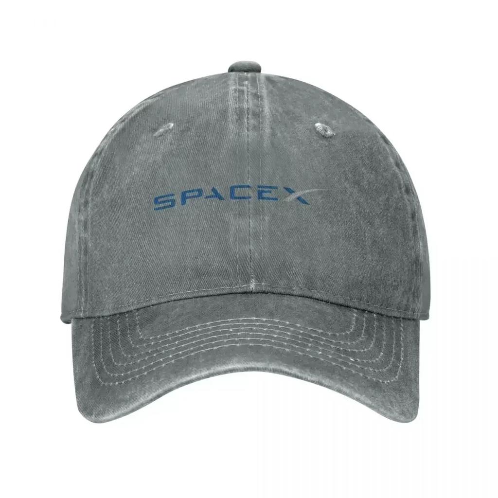 SpaceX Logo Space X Baseball Cap Fashion Distressed Washed Sun Unisex WomenOutdoor Workouts Hats