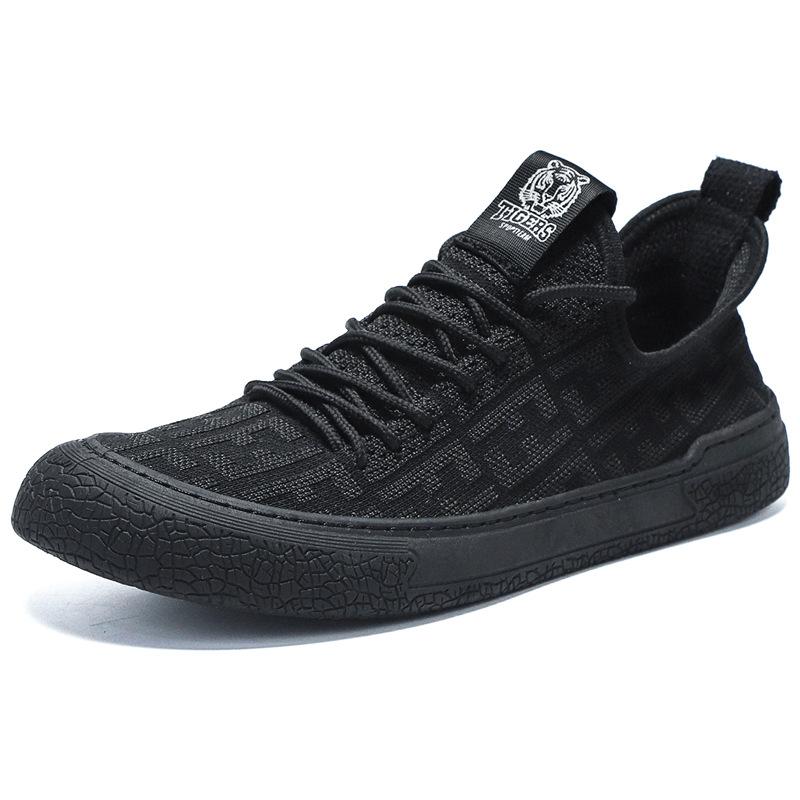 2024 Spring and Autumn New Fly Weaving Mesh Sports Shoes Breathable Lightweight Soft Sole Casual Shoes