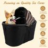 Dog Rear Bicycle Basket,  Pet Commuter Seat Basket for Rear of Bicycle, Easy To Comfortable Padded Bicycle Basket