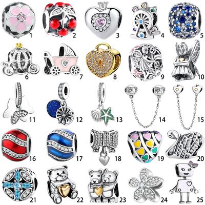 Europese S925 Zilveren Bedels Pandant Bead Fit Sterling Zilveren Armbanden Bangles Chain Originele Mode DIY Sieraden Maken Cadeau