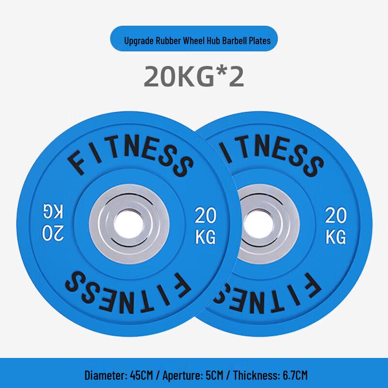 Yimai 150KG Rubber Colored Barbell Plate Set