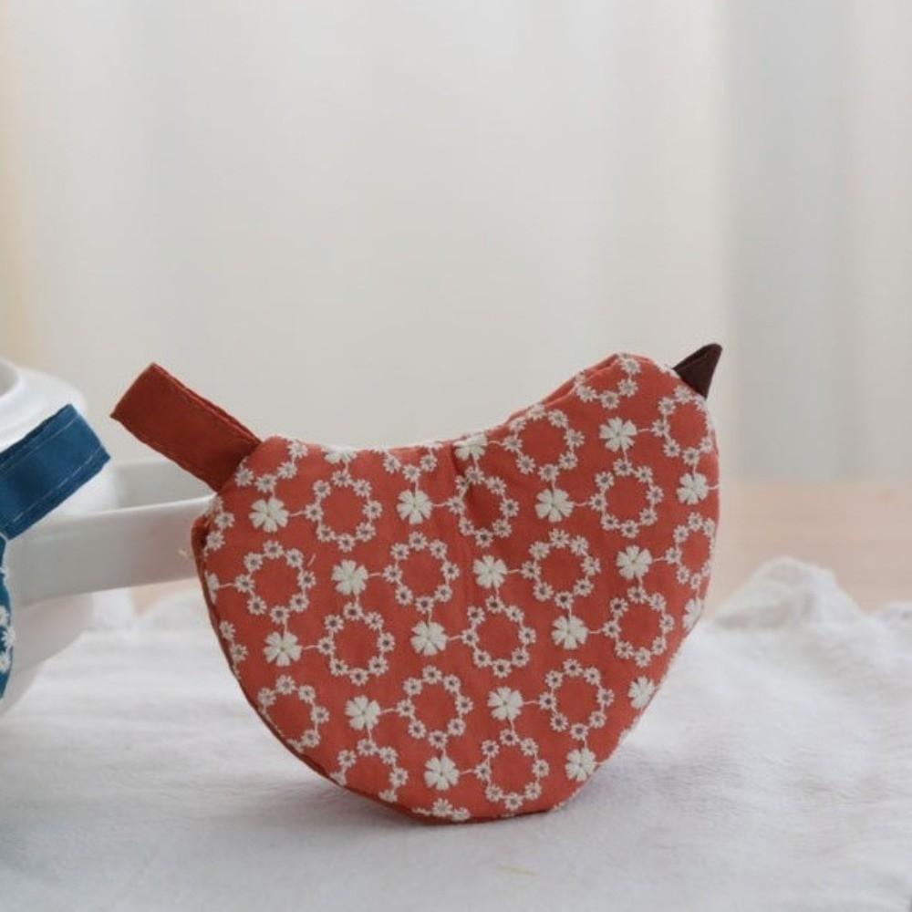 Embroidered Pot Lid Handle Cover Thickened Oven Mitt Multipurpose Handle Protector  For Soup Kettle