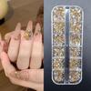 Nail Art Irregular Mini Ornaments: Pink, White, Colorful Champagne Accessories