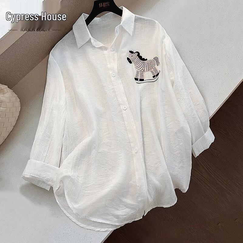 Cypress She Women s Cartoon Print Lightweight Lapel Cardigan One Size
