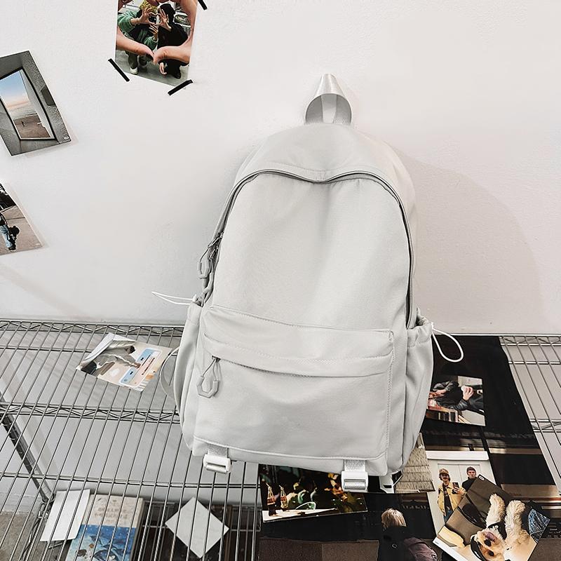 Школьный рюкзак для учащихся средних и старших классов, женский, большой емкости, однотонный мужской рюкзак Campus