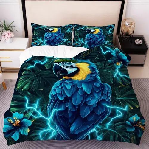 Comforter Toucan Tropical With Toucan Tropical Pattern Suitable For Children Kids And Adults Soft And Breathable