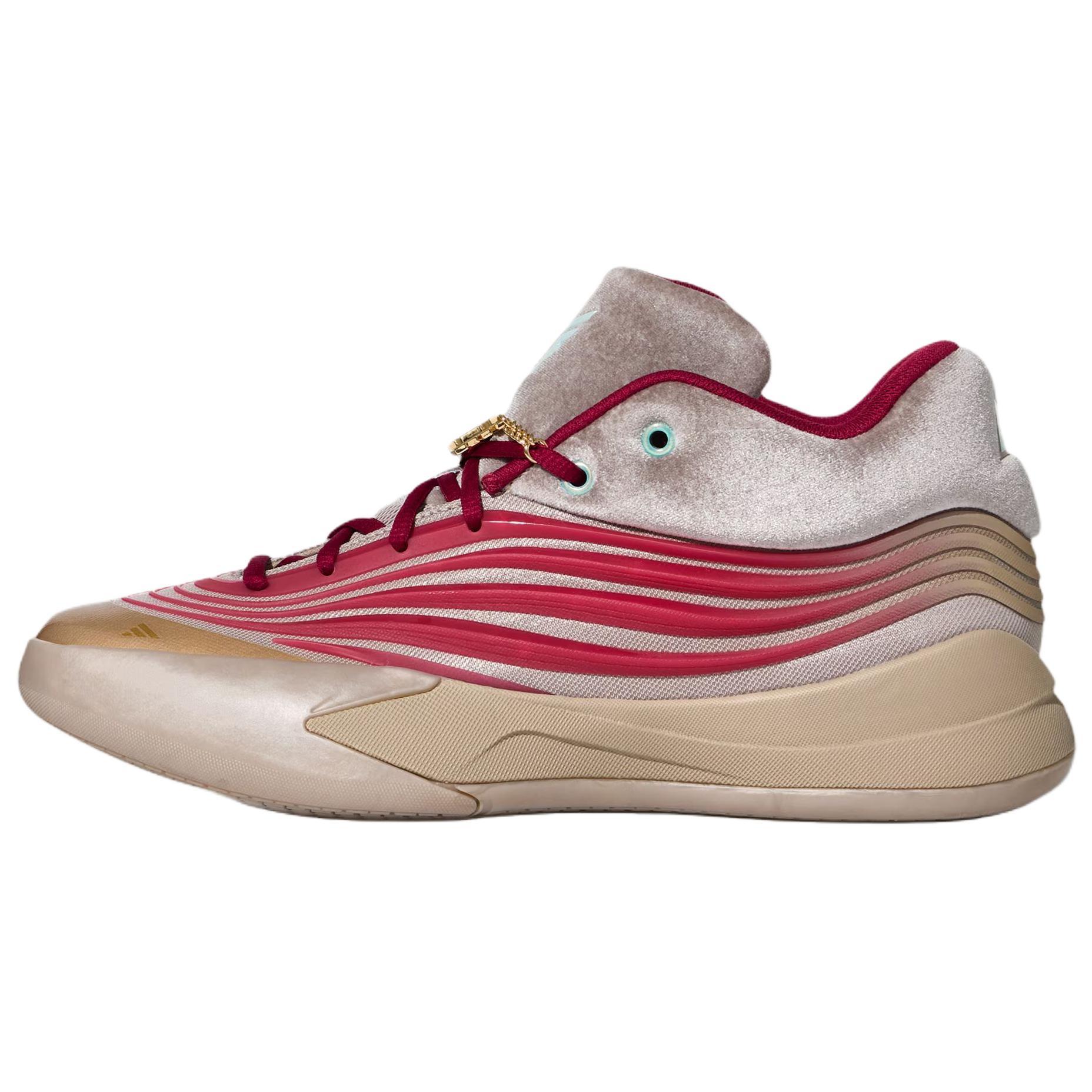Adidas Dame 10 Basketball Shoes Unisex Gray Red KI7570 42