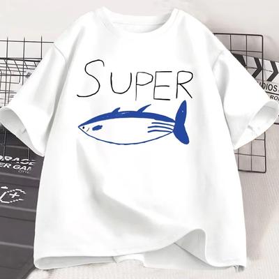 Camiseta Jin Super Tuna Fish Kawaii Retro Moda Ropa Hombre/Mujer Harajuku Tops de Alta Calidad Ropa Días Regalos Camisetas Tops