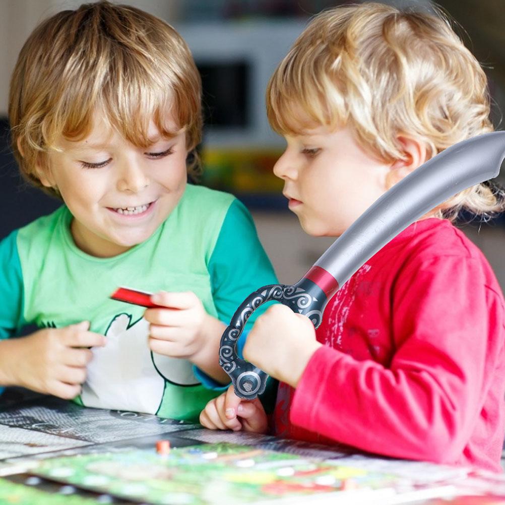 NOVO KIDS 1pç Espada Inflável Brinquedo Faca de Pirata Espada Adereços de Palco Brinquedo Cosplay Infantil Lembrancinhas de Festa de Halloween Aniversário Presentes