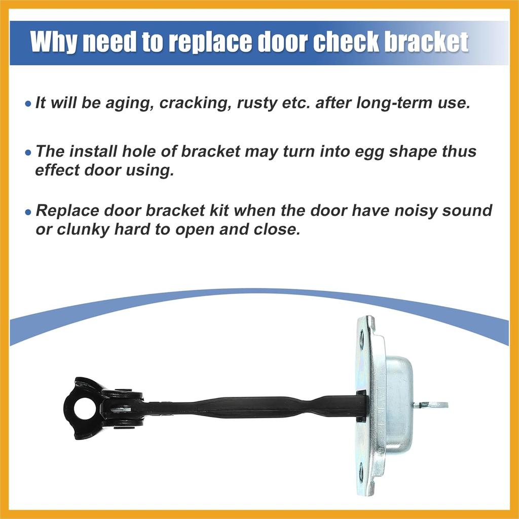 Front Left Door Check Stop Strap Limiter Door Check Arm Assembly 68620-02061 for Toyota Prius for Toyota Corolla Matrix LH Driver Side Door Stopper