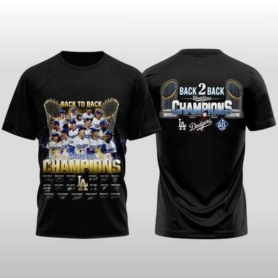 NAJLEPSZY WYBÓR!!! LA Dodgers Mistrzowie World Series Rok po Roku 2024 2025 T-Shirt