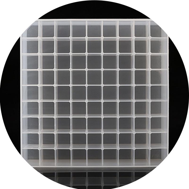 81-Well Cryogenic Freezer Box, 1.8ml/2ml PP with Vent Holes