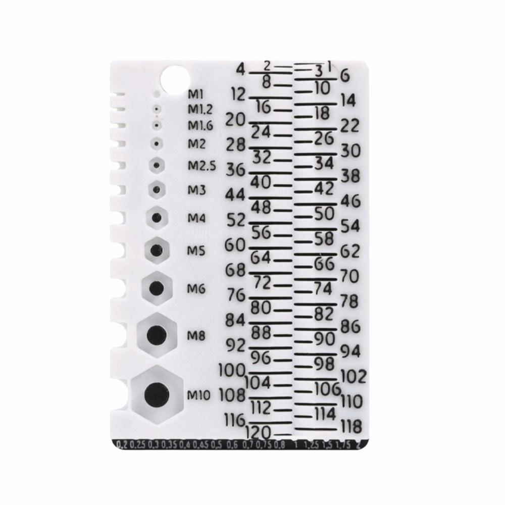 Easy Use Thread Checker M1-M10 Specifications Size Gauge Screw Measuring Tool  Workshop Use