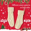Christmas Socks Large Candy Gifts Carryall Christmas Knitted Stockings Xmas Tree Hanging Ornaments Festival Party Decorative Supplies