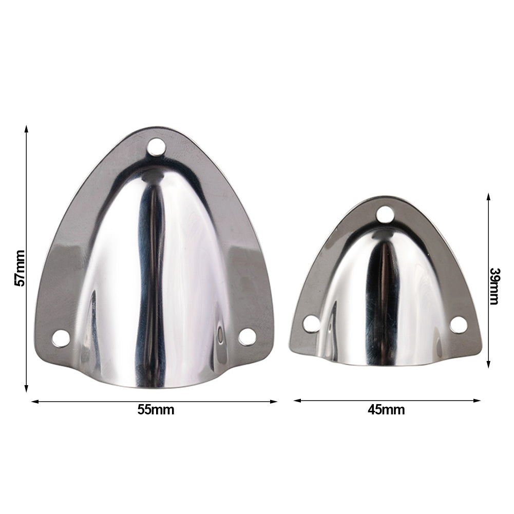 1/2PCS Stainless Steel Clam Shell Midget Boat Vent Hose Cable Clam-shell Cover Marine Yacht Ship Accessory Marine Hardware