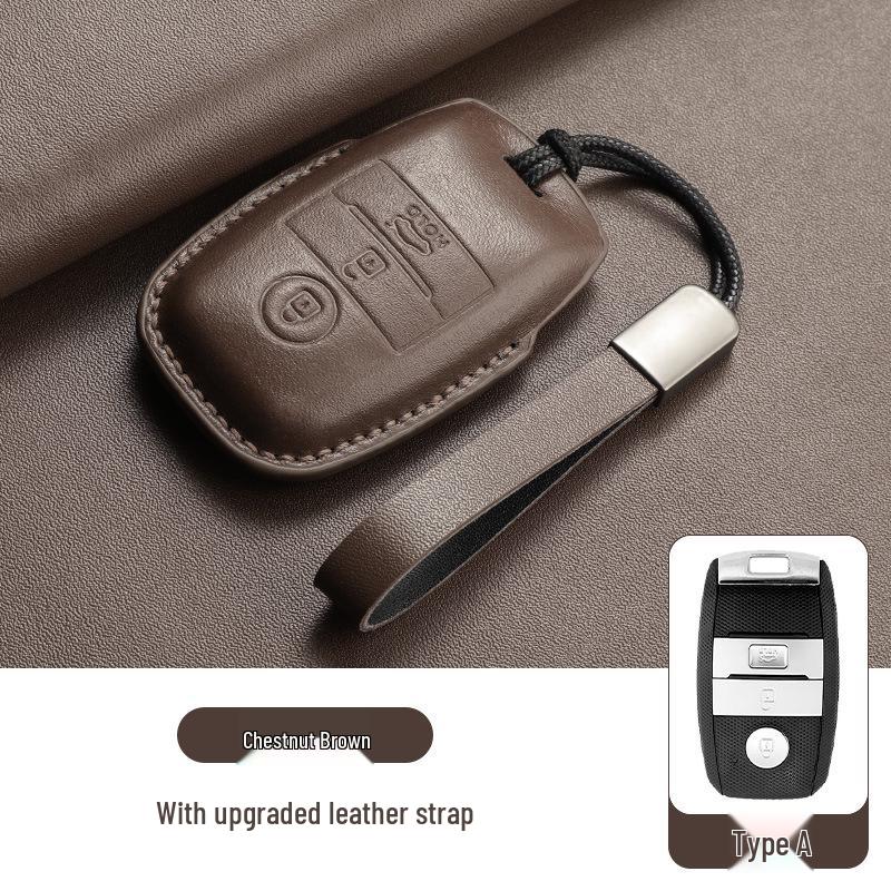 Premium Leather Key Case for Kia K3 K4 K5 KX3 KX5 Sportage Sorento