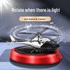 Solar-Powered Rotating Airplane Car Air Freshener - Gardenia Scent 