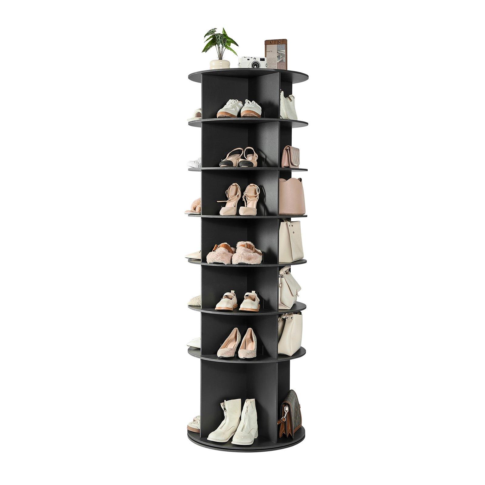 VEVOR 7 Tiers Rotating Shoe Rack