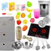 Cuisine en bois pour enfants LED et sons, hauteur réglable, accessoires complets - Green Series (GS0060-1)