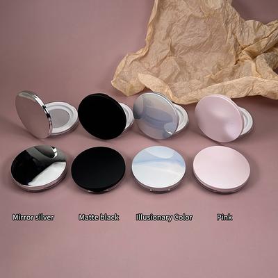 1pcs 5g Portable Ultra-Thin Plastic Powder Compact – Travel-Friendly Sifter Container with Mirror for Loose Powder Makeup