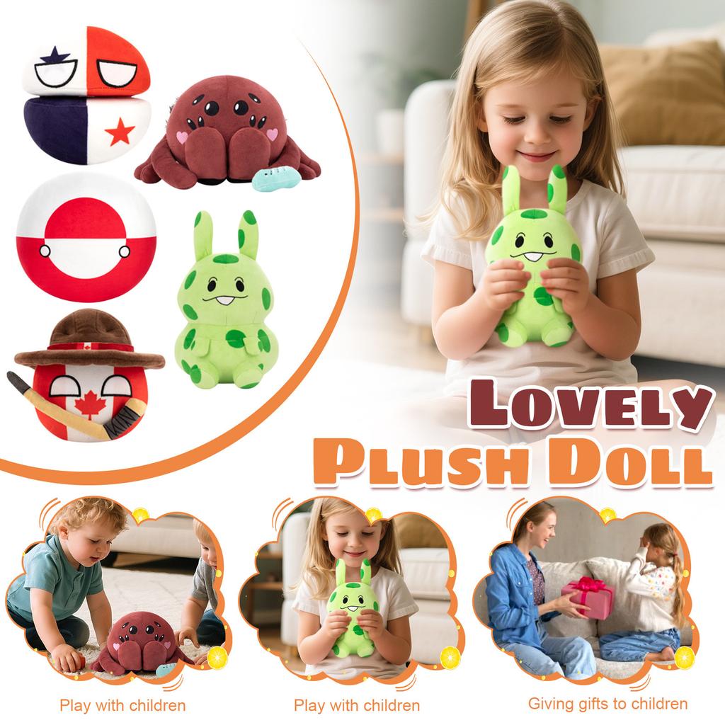 Plush Doll, Toy Gift, Cartoon , Children's Rag Doll, Children's Gift Pillow