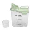 Cereal Storage Container with Spout and Measu  Cup Plastic  tight Kitchen   for Rice Grains Flour Dry Food
