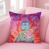 Anime R-Robot D-Dreams Cushion Cover Home & Car Multi-Scene Pillow Cover - Reversible, Soft & Durable for Daily Use