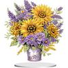 2D Flat Print Flower DIY 5D DIY Diamond Art Tabletop Decorations Diamond Painting Desktop Decorations Bedroom Table Decoration