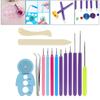 Quilling Needles Slotted Pen Tool Paper Kits Quilling Paper DIY Set for Card Making Beginners Handmade Glue Art