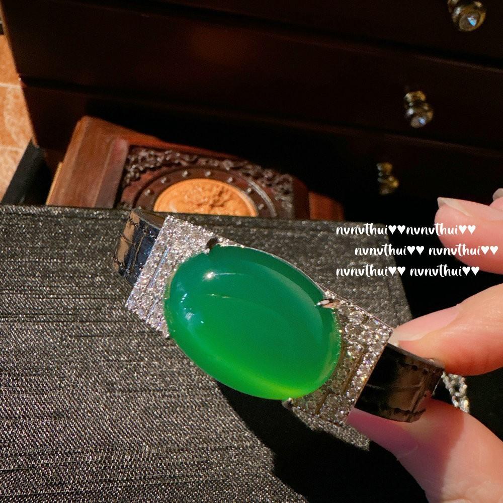 Brazilian Chalcedony Agate Gourd Necklace, New Chinese Style, The Same Style As The Power Power, Chalcedony Egg Surface Zircon Bracelet.