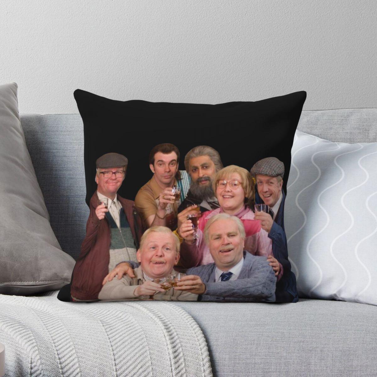 Green Harvest Unisex Still Game Characters Square Pillowcase Polyester Linen Velvet Printed Zip Decorative Pillow Case Home Cushion Cover
