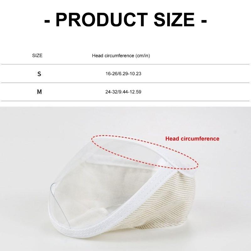 Cats Muzzle for Grooming Breathable Transparent Face Guard Mouth Cover Prevent from Cats Biting Chewing Trimming Bathing