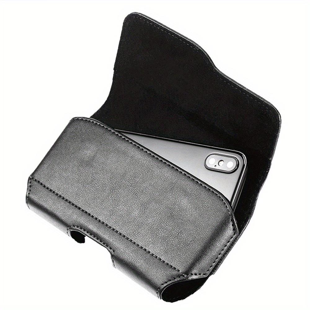 Módní peněženka na telefon, ledvinka na pas, kožená taška, opasek, kožené pouzdro s klipem na opasek a kroužkem, držák na telefon, cestovní pouzdro na turistiku