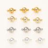 4/6pcs/pack 8*14MM 14K/18K Gold Plated Brass Magnetic Bracelet Clasp Beads for Handmade DIY Jewelry Making Accessories