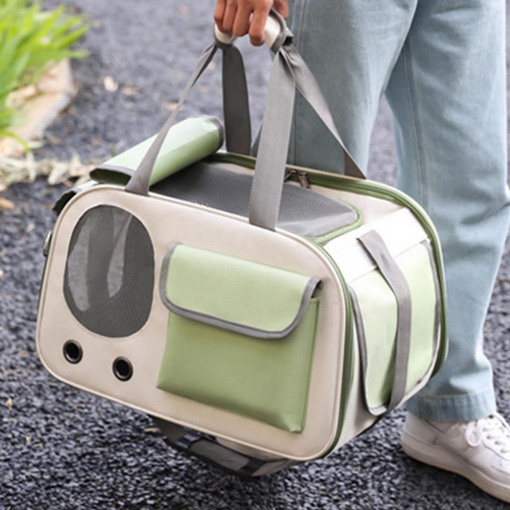 Pet Carrier Large Capacity Portable Single Shoulder Dog Pet Bag with Ventilation Window for Outdoor Travel