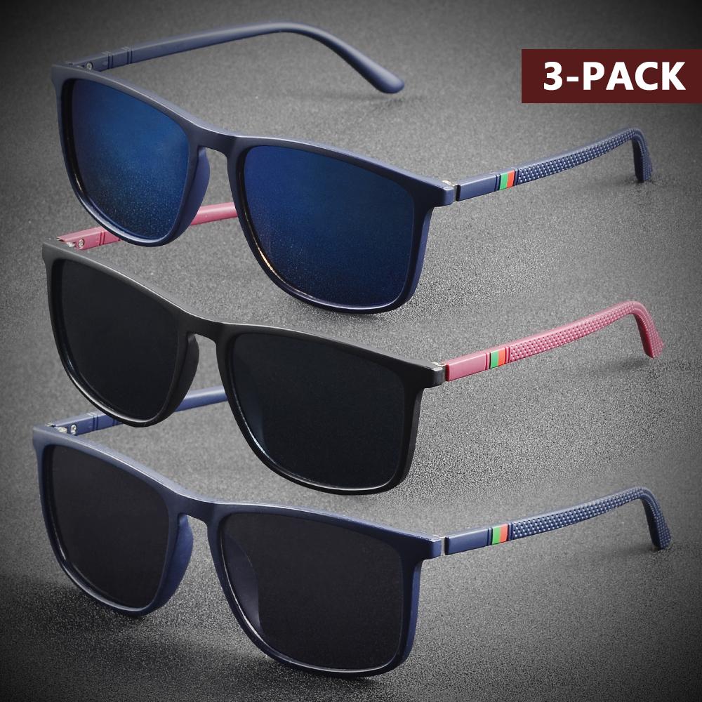 

AIMISUV 3 Pack Brand Cycling Sunglasses Men Women Fashion Outdoor Driving Hiking Sun Glasses Male Fishing Shades UV400 other