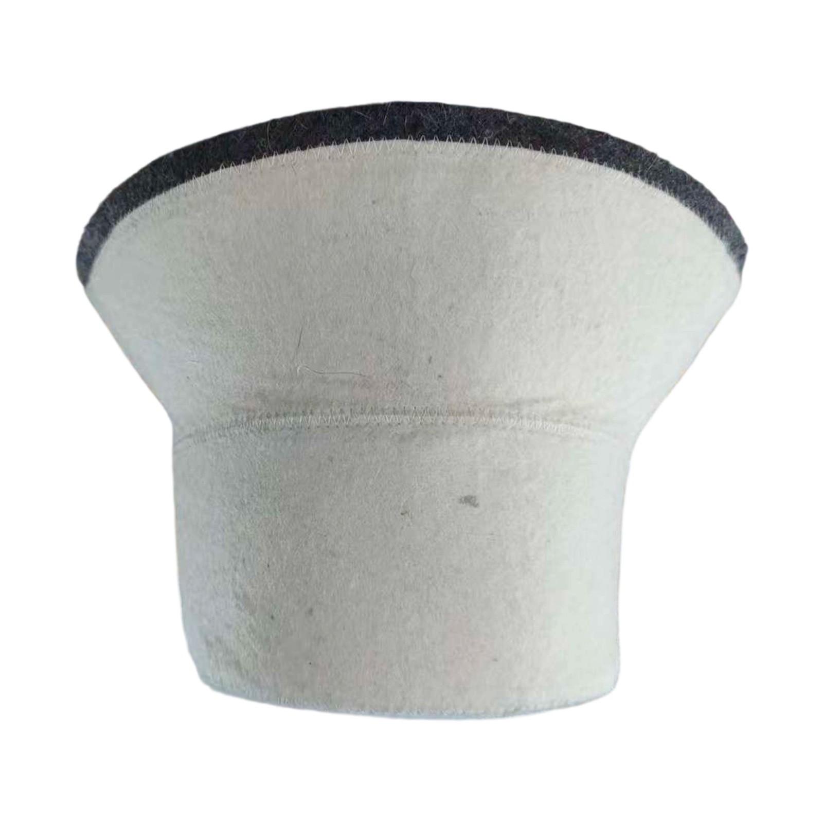 Felt Sauna Hat Wool Sauna Hat Thickened Wool Felt Absorbent белый