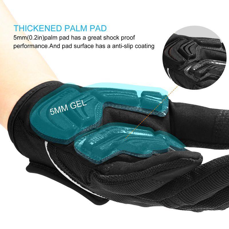 INBIKE Fahrradhandschuhe Touchscreen Fahrradsport Handschuhe Stoßfest MTB Vollfinger Bike Rennradhandschuh für Biker Herren mit Handflächenpolster