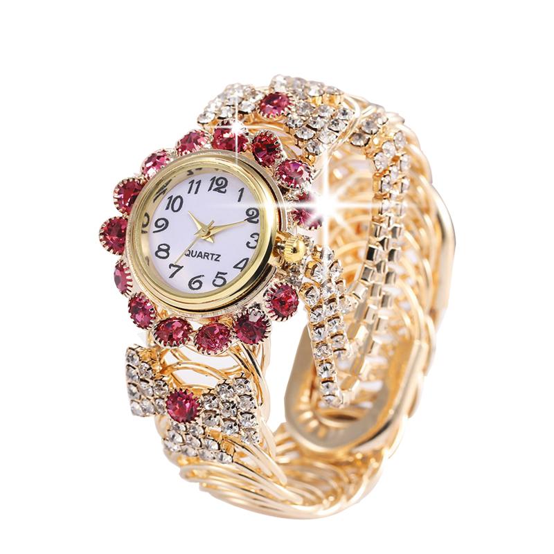 Pffee Luxury Watch Bracelet For Women Diamond Relojes De Pulsera De Cuarzo Ladies Clock Montres Femmes Gift For Girlfriend