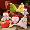 Santa Plush Figure Soft Toy For Kid Bedroom Decor And Christmas Gift