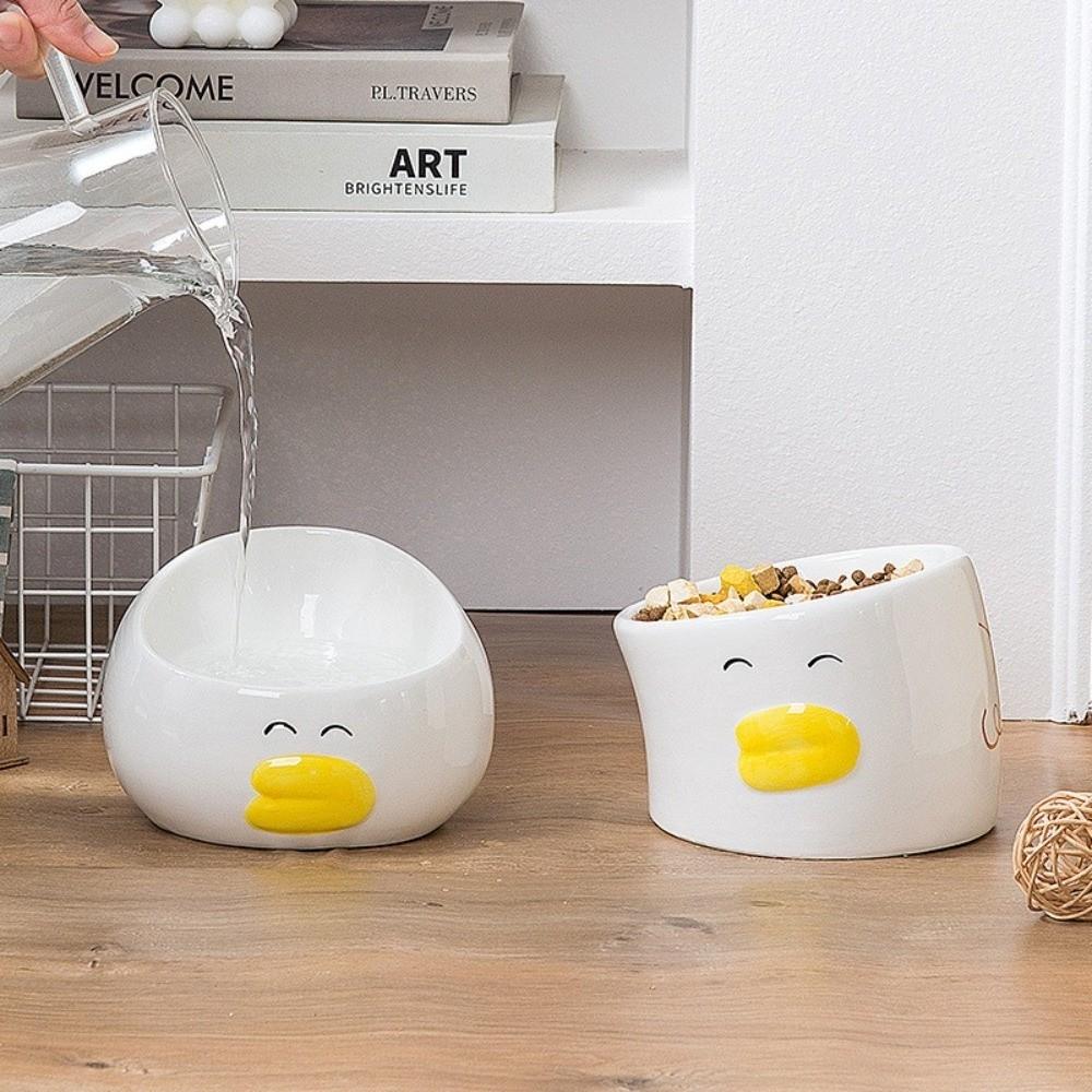 Anti Black Chin Dog Food Bowl Raised Design Anti-Tipping Bowl Creative Cat Bowl  Pet Feeding