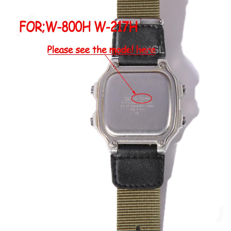 Watch Band For Casio W800H W-800H W-217H Strap Sport Resin Bracelet 18mm Wristband