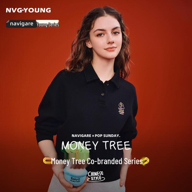 Женский худи-поло Процветание от NVG·YOUNG x POPSUNDAY L
