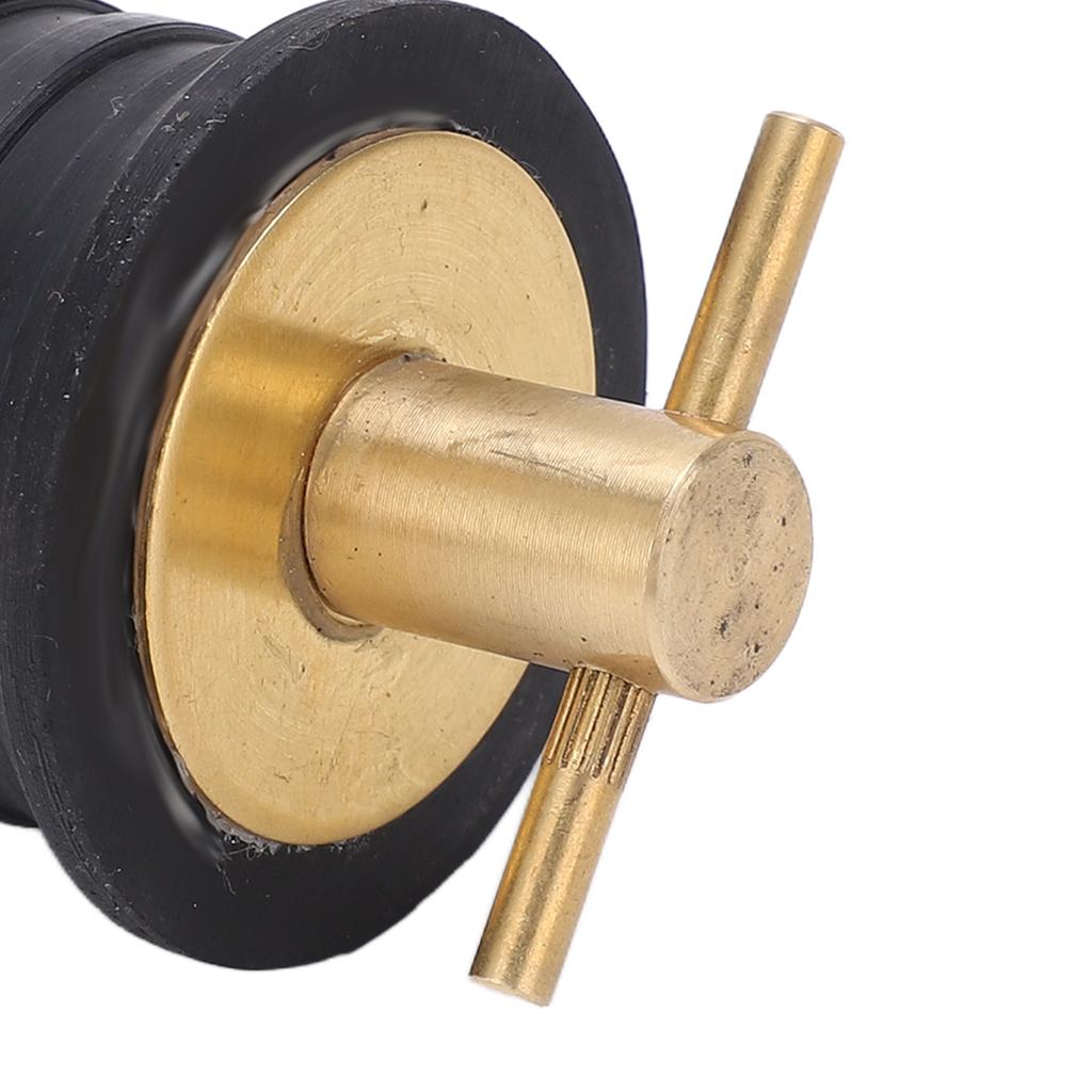 Brass T Handle Drain Plug with Rubber Sl Rust Resistance Marine Boat Accessories