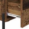 Nightstand with Drawers Reclaimed Wood Look 40 x 40 x 66 cm Engineered Wood