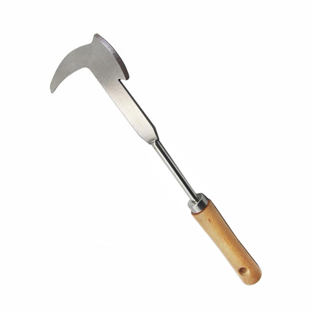 

Ручной инструмент для удаления сорняков с корнями Сверхпрочная нержавеющая сталь Коса для травы Ручной инструмент для прополки для трещин на дороге и сада