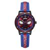 Spiderman Luminous Watch Waterproof Analog Watch Kids Birthday Gift Blue To Red Band