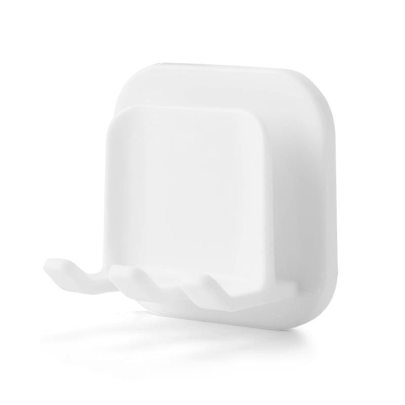 

Японский настенный держатель для зубных щеток и стаканов для ванной комнаты, не требующий сверления белый